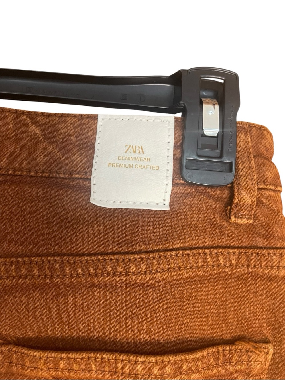 Zara Bootcut Straight Leg Jeans Brown - Picture 7 of 16